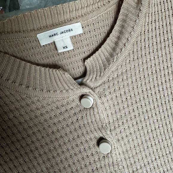 Marc Jacobs Tan Button-Up Cardigan Sweater - Picture 2 of 3